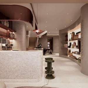 Comptoir d'exposition personnalisé pour magasin de détail avec éclairage LED pour une conception et une aménagement intérieur clés en main - Product Image 4