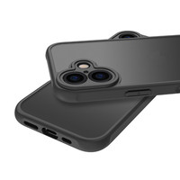 Coque de téléphone portable Matte Feeling pour iPhone 16 Pro Max Luxury Black Matte Original Phone Back Covers For iPhone 16 Plus