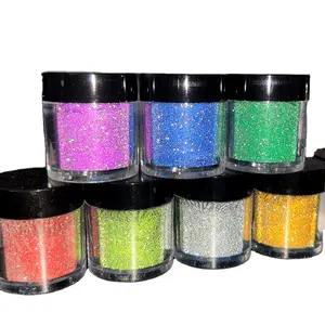 Reflective Glitter Powder Flash Effect Glitter Nail Art Powder Manufacturer Low Price Polymer Face Acrylic Powder Glitter Gel