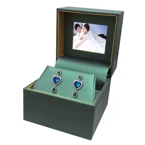 Display schmuck ring luxus video lcd bildschirm geschenk box für video geschenk boxen lcd bildschirm display-player