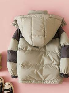 Veste matelassée à capuche et fermeture éclair pour enfants, blocs de couleur, 0-12 <span class=keywords><strong>ans</strong></span>, hiver, chaude, <span class=keywords><strong>manteau</strong></span> pour garçons, épaisse - Product Image 2
