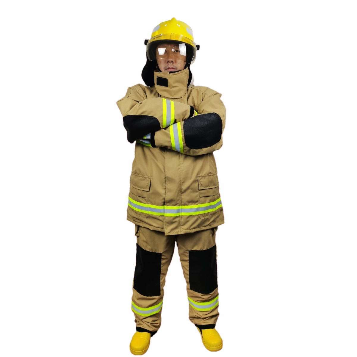 Фабричная поставка стандарт NFPA 1971 469 саржа оболочки 4 слоя Nomex пожарного пожарный пожарной Пожарный Костюм