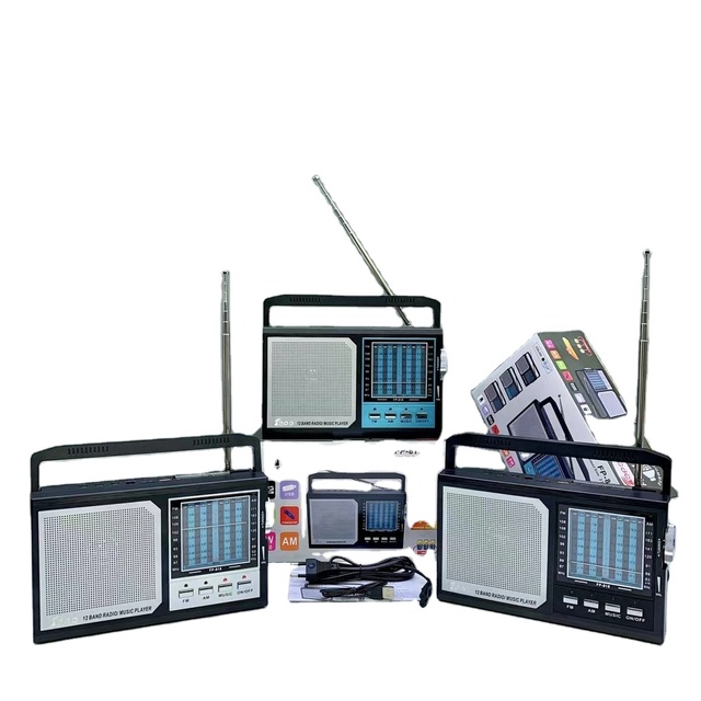 New FP-818 Blue Tooth Speaker AC 220V AM FM SW1-10 12 BANDS RADIO FM Portable Portable Radio Speakers with Antennas Wholesale