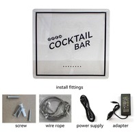 Prix Abordable, Décoration Murale en Acrylique 10W-15W, Bar, Café, Bâtiments, Logo Illuminé, Lettres LED Personnalisées, Enseigne, 3000-5000 Lux