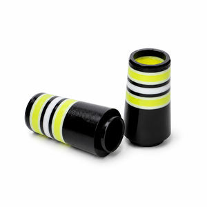 Férulas de golf negras de plástico con anillo plateado individual para palos de hierro, OEM, logotipo personalizado, venta al por mayor de fábrica, MOQ bajo - Product Image 5