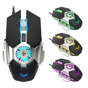 เมาส์สำหรับเล่นเกมมีสายกันเหงื่อ Cool <span class=keywords><strong>Doan</strong></span> เมาส์ดีไซน์น้ำหนักเบา7200dpi RGB - Product Image 3