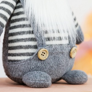 Figurine de gnome Tomte en peluche suédoise faite à la main, décoration de Noël pour la maison et cadeau de fête, poupée de table de Noël, elfe - Product Image 4
