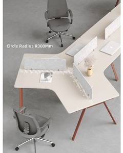 Cloison de bureau modulaire en acier, structure en acier moderne, séparateur de pièce transparent autoportant, espace de travail ouvert, séparation d'espace - Product Image 2