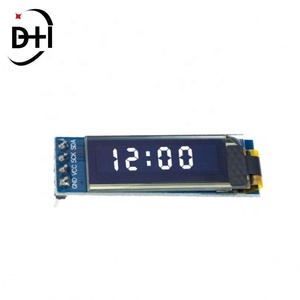 โมดูล OLED ขนาด 0.91 นิ้ว จอ OLED สีขาว/น้ำเงิน 128X32 โมดูลจอแสดงผล OLED LCD LED ขนาด 0.91 นิ้ว รองรับการสื่อสารแบบ IIC สำหรับ Arduino - Product Image 3