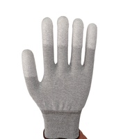 Gants ESD de haute qualité taille XXL pour hommes, avec revêtement PU sur les doigts, antidérapants et durables pour la manipulation de circuits imprimés (PCB) intensives