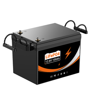 แบตเตอรี่ลิเธียม LiFePO4 ของสหรัฐอเมริกา 12.8V 100Ah พร้อมระบบจัดการแบตเตอรี่ 200A (BMS) มาตรฐาน CE UN38.3 สำหรับโซลาร์เซลล์ รถบ้าน เรือ จัดส่งรวดเร็ว เซลล์เกรด A 6000 รอบการใช้งาน - Product Image 1