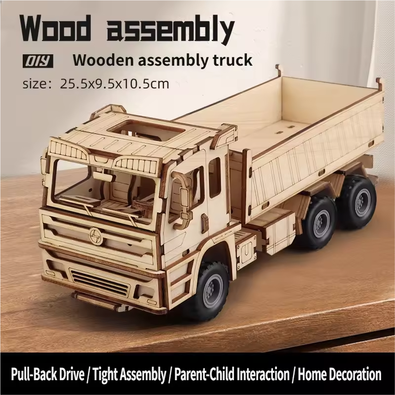 Camion d'ingénierie Pull-Back 6807 [Pack de boîtes de couleurs]
