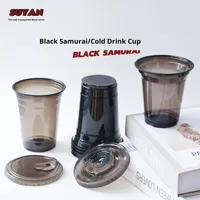 Gobelets jetables en plastique PET écologiques sans BPA pour café glacé, avec couvercles et pailles, impression de logo personnalisée, faible MOQ