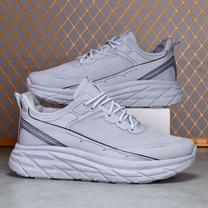 China <b>High</b> Quality Men's Casual Shoes Breathable Black Grey Sport <b>High</b> <b>Heel</b> Height Increasing Anti-Slip Mesh Spring Autumn - Product Image 2