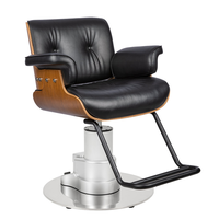 Chaise de coiffure tout usage, moderne, noire, ensemble de meubles de coiffeur, chaise de salon pour client