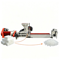 Granulateur de déchets de mousse EPS EPE XPS à haute efficacité, machine de pelletisation de mousse plastique