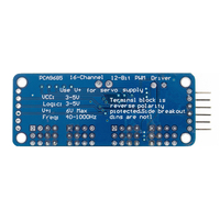1 pièce AITEWIN ROBOT DC 5V PCA9685 Module I2C de pilote de servomoteur PWM 16 canaux 12 bits