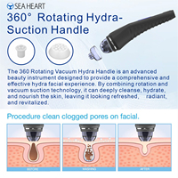 Mesin Facial Seaheart HydraMaster Patent Aqua Super Bubble Clean Skin Deep Moisturizing Face Lift Firm Whiten Hydro Oxygen