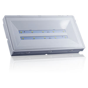 Luce <span class=keywords><strong>di</strong></span> <span class=keywords><strong>Emergenza</strong></span> a Batteria LED IP44/IP65 in Plastica, Alta Luminosità, 3 Ore <span class=keywords><strong>di</strong></span> Autonomia - Product Image 1