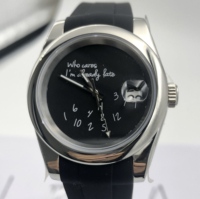 Qui s'en soucie, je suis déjà en retard, montre NH35, mouvement mécanique automatique, cadran NH35, étanche