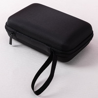 Tas EVA Anti-tekanan Portabel 15X10X4.5Cm Tas Hard Disk Seluler Pengisi Daya Kabel Data Kotak Penyimpanan Headset Bluetooth Hitam Model 13