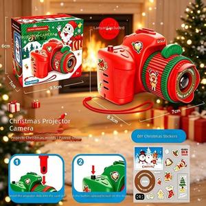 Caméra projecteur de Noël pour enfants, appareil photo jouet interactif, cadeau de vacances - Product Image 1