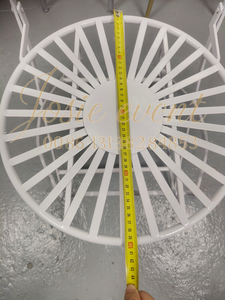 Silla Plegable de Jardín de <span class=keywords><strong>Metal</strong></span> Blanco Vintage, Suministro Directo de Fábrica - Product Image 5