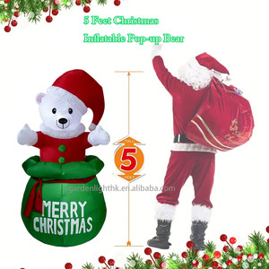 Chất lượng cao tùy chỉnh trong nhà ngoài trời Xmas trang trí nội thất Inflatable 5ft pop-up Gấu bắc cực cho sân nhà kỳ nghỉ bên - Product Image 2