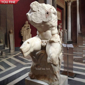 Statue de torse en <span class=keywords><strong>marbre</strong></span> <span class=keywords><strong>romain</strong></span> classique Sculpture de <span class=keywords><strong>buste</strong></span> nu - Product Image 3