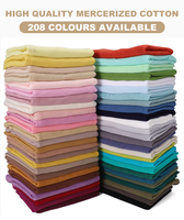 Foulard en Jersey de Coton Extensible Uni pour Femmes Musulmanes – Écharpes et Châles de Mode en Gros Habib