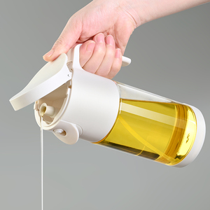 Dispenser e Spruzzatore 2 in 1 per Olio d'Oliva da 550ml, Bottiglia in Vetro con Manico per Cucina, Anti-Goccia, per Friggitrice ad Aria - Product Image 2