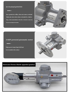 Moteur rotatif <span class=keywords><strong>pneumatique</strong></span> compact HF-010, type piston basse vitesse, 3 cylindres, pompe d'agitation à vapeur réversible, antidéflagrante - Product Image 6