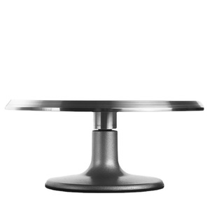 Aluminum Alloy Baking Turntable 10 Inch Round Cake Decorating Tool With Plastic Base For Cake Making - Product Image 4