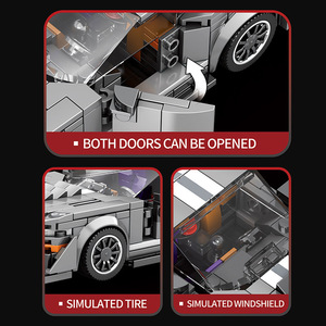 Zhenzhuan Ford GT500 – blocs de construction, 476 pièces, jouet d'assemblage pour garçons de 8 à 13 ans - Product Image 5
