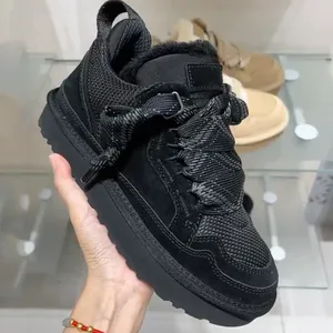 Botas <span class=keywords><strong>de</strong></span> nieve <span class=keywords><strong>de</strong></span> plataforma Tazz Tasman Lowmel Sand Trainer para mujer, botines <span class=keywords><strong>de</strong></span> piel <span class=keywords><strong>de</strong></span> oveja para hombre y mujer, calzado <span class=keywords><strong>de</strong></span> invierno australiano - Product Image 2
