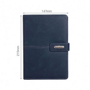 College Ruled Thick <b>Paper</b> Journals Writing School Business Note Taking Navy Leather Notebook Journal and Pen Set for Men - Product Image 1