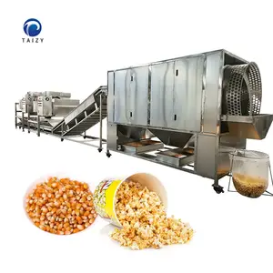 Automatic caramel popcorn production line popcorn making machine