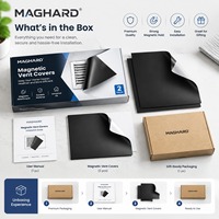 Grille de ventilation magnétique flexible pour cadres de ventilation métalliques, registres et projets d'aménagement intérieur