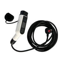 Chargeur de voiture électrique portable IP65 3,2 kW avec prise britannique réglable 8/10/13A et protection RCD de type A+DC6mA