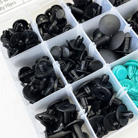 Kit de rivets de voiture en nylon en gros, 299+45 pièces, attaches, garnitures de pare-chocs, assortiments universels, attaches en plastique, clips de pare-chocs de voiture