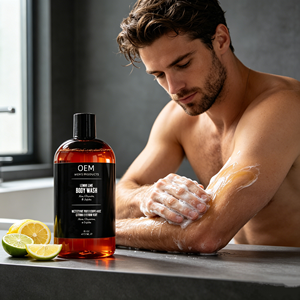 Gel de Ducha para <span class=keywords><strong>Hombre</strong></span> con Aroma a Limón y Lima |   Infusionado con Aloe, Glicerina y Jojoba, <span class=keywords><strong>16</strong></span> OZ / 473mL - Product Image 2