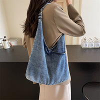 Sac Tendance 2024 Nouvelles Femmes Designer Niche Denim Sacs Fourre-Tout En Gros Jean Bourse Hobo Voyage Shopper Sac Accrocher Sacs Pour Dames