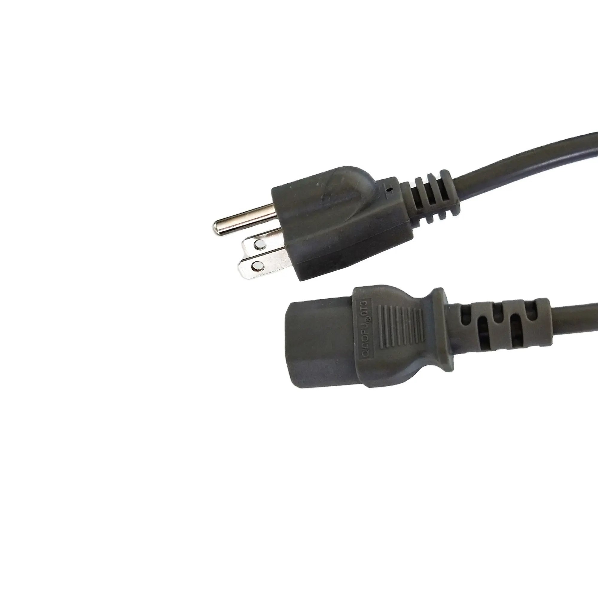 Computer Power Cord NEMA 5-15P to 90 Degree IEC 320 C13 Ac Power Supply Cable