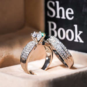 Anello Geometrico Elegante Abbinabile, Stile Lussuoso, Accessorio Romantico per Matrimoni e Feste, per Uso Quotidiano Femminile - Product Image 3