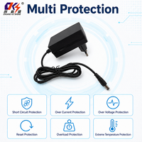 Adaptateur secteur mural personnalisable AC-DC 12V 24V 0.75A 2A avec prise EU, alimentation à découpage pour caméra, moniteur, humidificateur