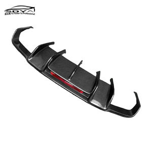 ناشر خلفي من ألياف الكربون عالي الجودة طراز <span class=keywords><strong>R</strong></span> مع إضاءة لسيارات مرسيدس بنز C218 فئة CLS63 - Product Image 4