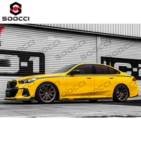 Alerón Lateral de Fibra de Carbono Estilo TAKD, Reemplazo de Alerón Lateral, Kit de Carrocería para BMW Serie 5 G60 G61 520i 530i 540i 2023-2027