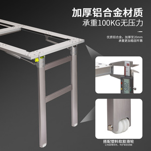 Wall-Mounted Folding Table Hardware Aluminum Alloy Side Opening Space Saving Invisible Design - Product Image 5