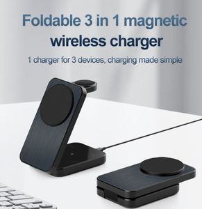 Cargador Inalámbrico 3 en 1 Más Popular, Soporte de Carga Rápida de 15 W, Magnético, Plegable, de Viaje, con Protección <span class=keywords><strong>OT</strong></span> para Múltiples Teléfonos, 9 V/2 A - Product Image 2