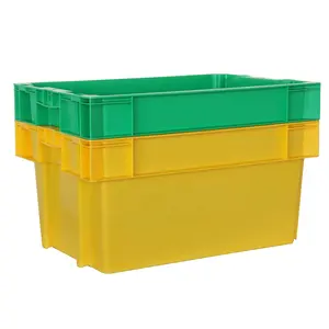 산업용 스마트 창고 보관 이동 따기 플라스틱 쌓을 수 있는 중첩 가능한 수납 상자